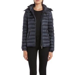 New Authentic Bleu Hooded Lightweight Down Jacket